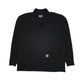 Mens Black Carhartt Lightweight Quarter Zip Jumper