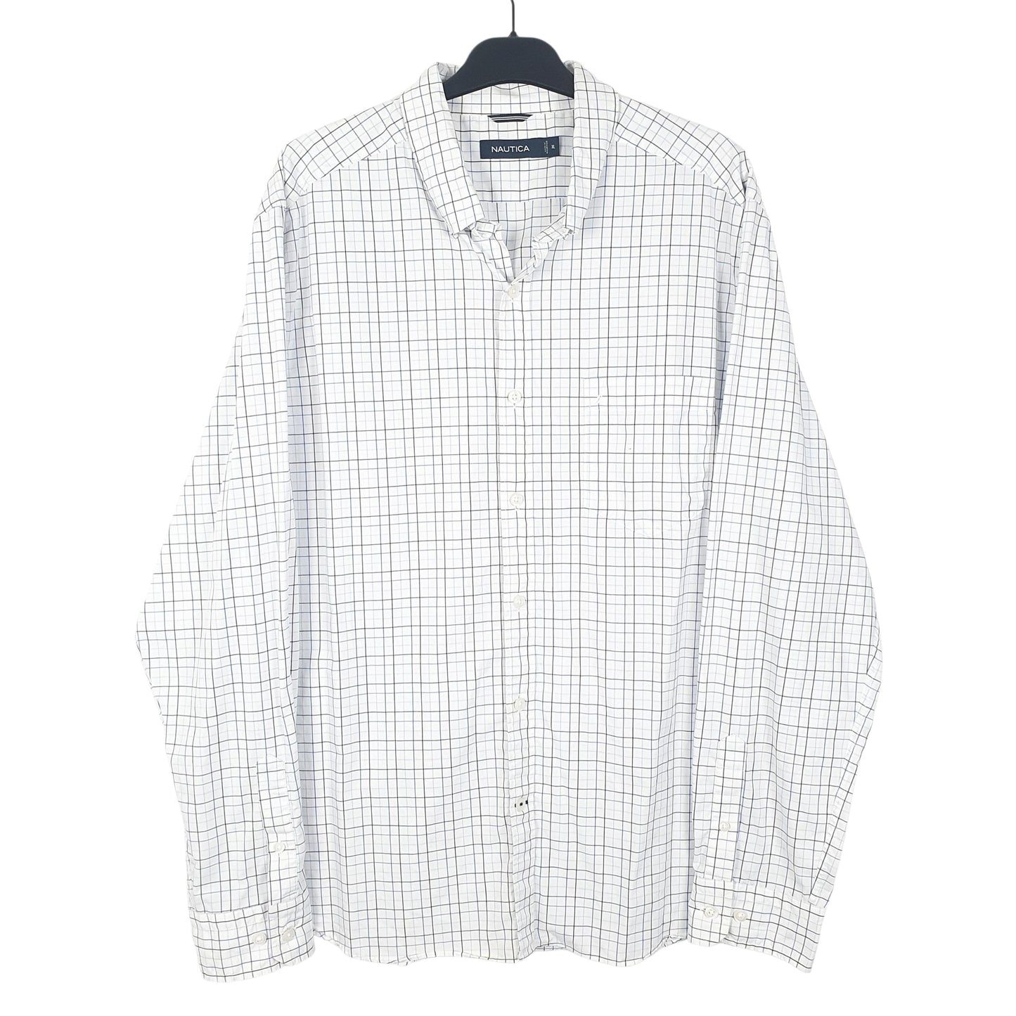 Mens White Nautica  Long Sleeve Shirt