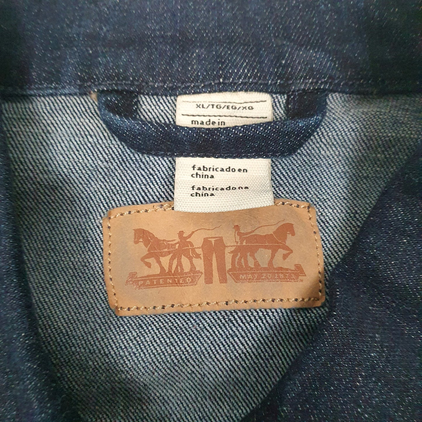 Womens Blue Levis Type 3 Trucker  Coat