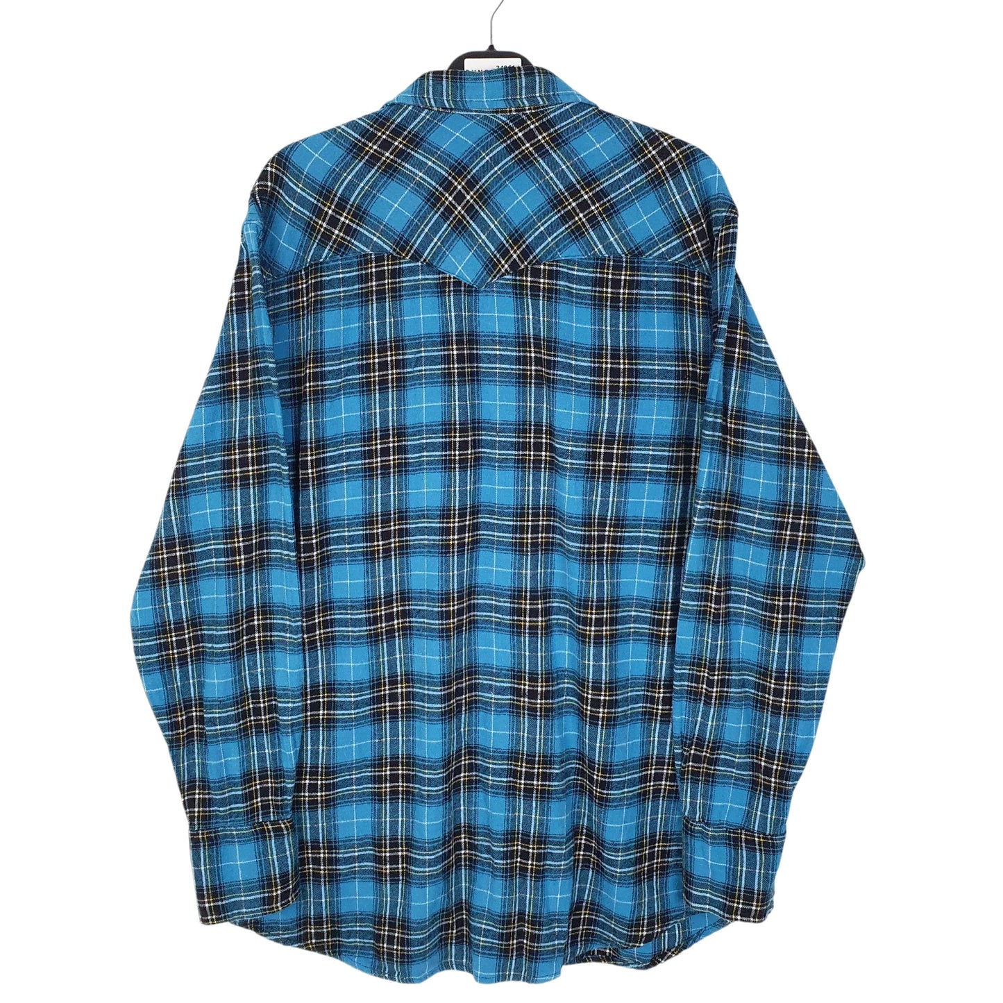 Mens Blue Wrangler Peael Snap Wrancher  Shirt