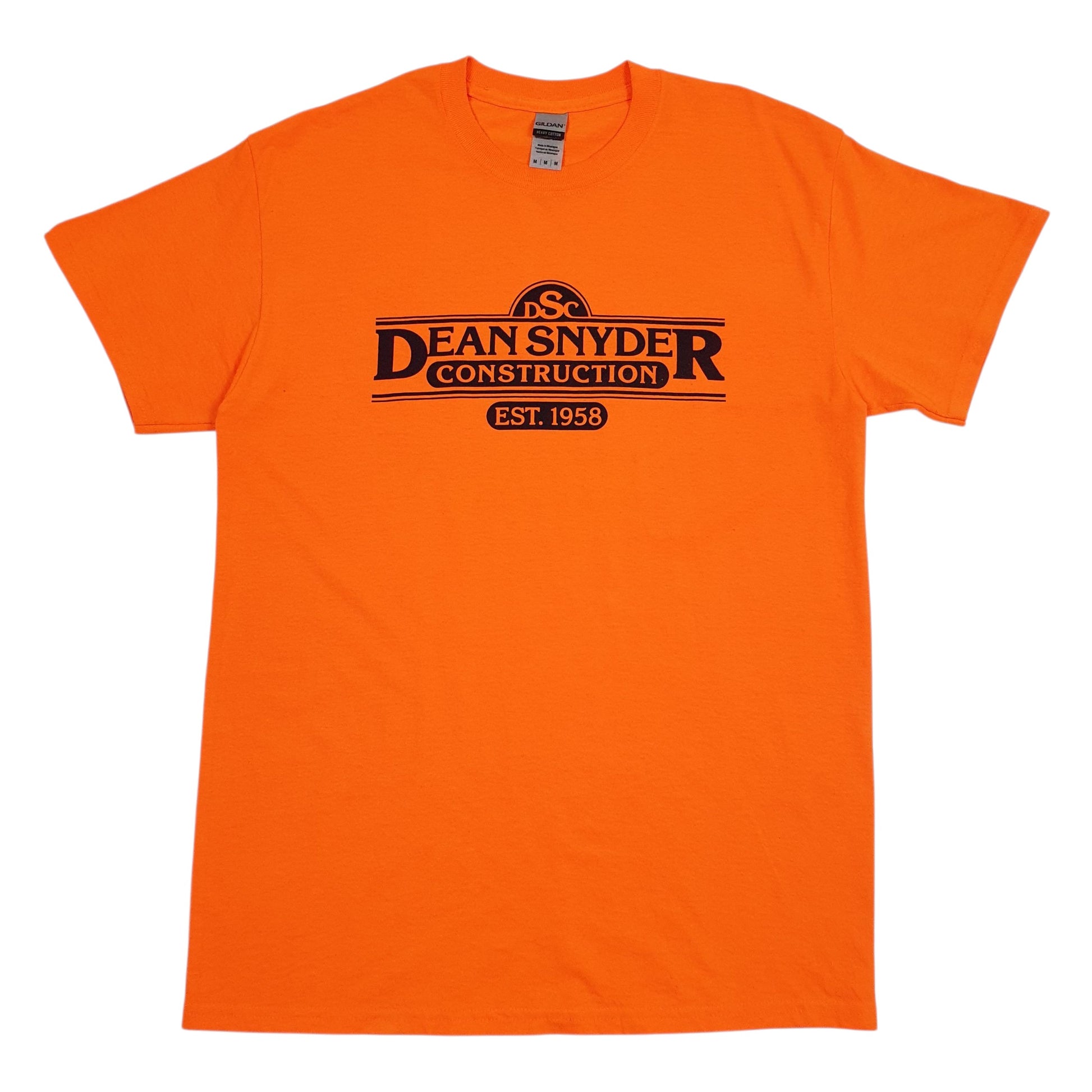 Mens Orange Gildan  Short Sleeve T Shirt