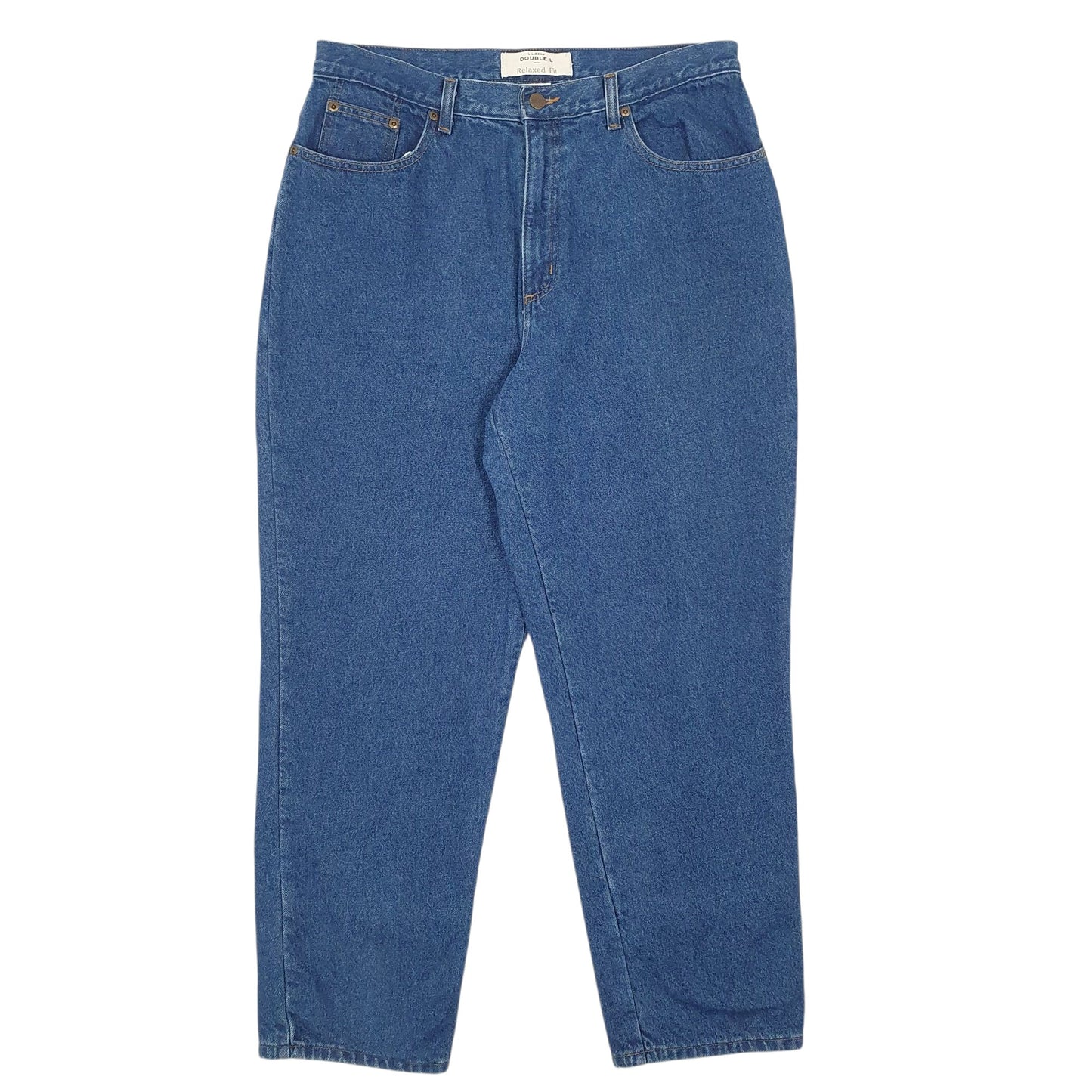 Womens Blue L.L.Bean Double L Blanket Lined Relaxed JeansW34 L29