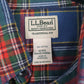 Mens Blue L.L.Bean Flannel  Shirt