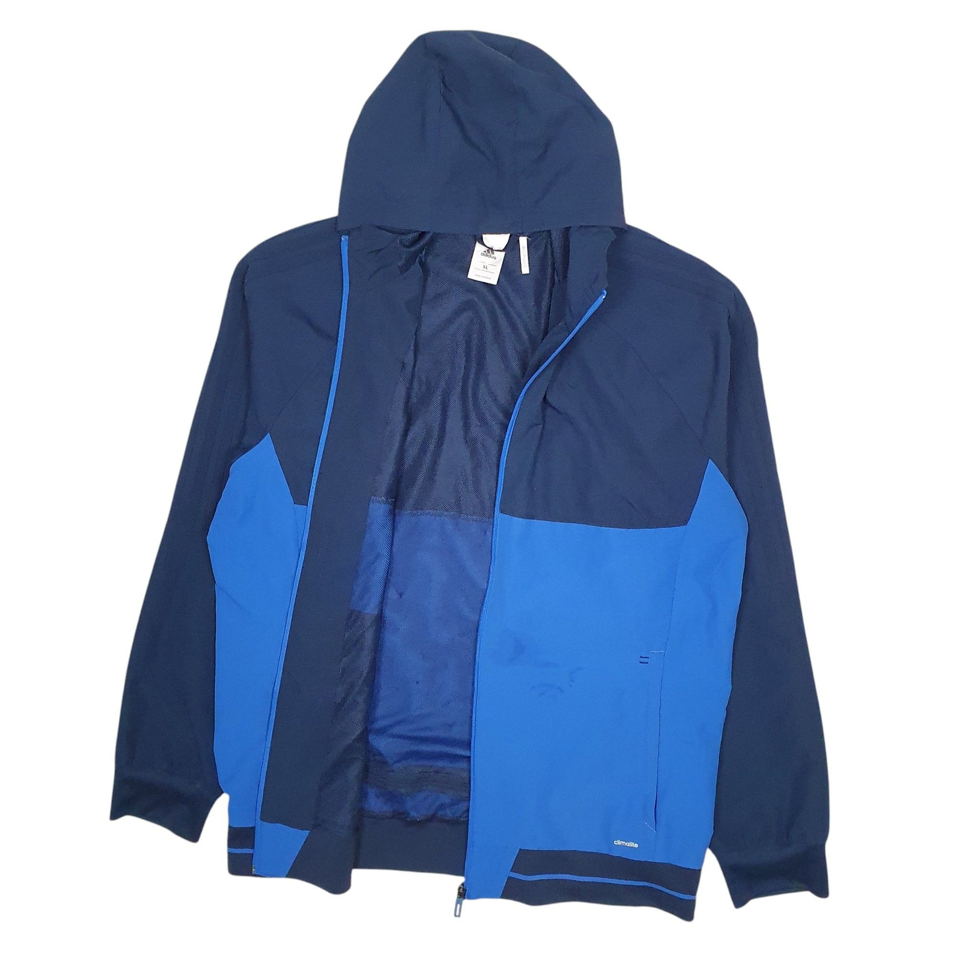 Mens Navy Adidas Hoodie Hoodie Coat