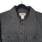 Mens Grey L.L.Bean Thick Chamois Tall  Shirt