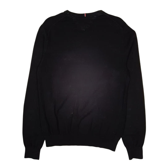 Mens Black Tommy Hilfiger  Crewneck Jumper