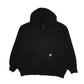 Mens Black Carhartt Hoodie Full Zip Jumper