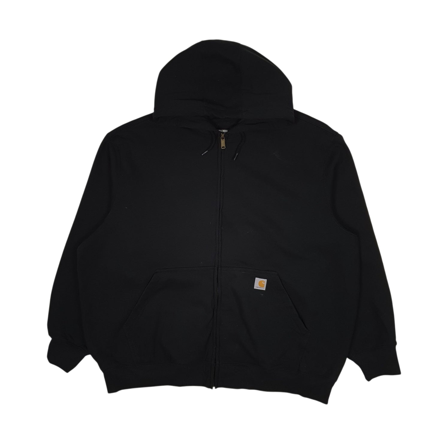 Mens Black Carhartt Hoodie Full Zip Jumper