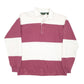 Mens Burgundy J. Crew Rugby Long Sleeve Polo Shirt