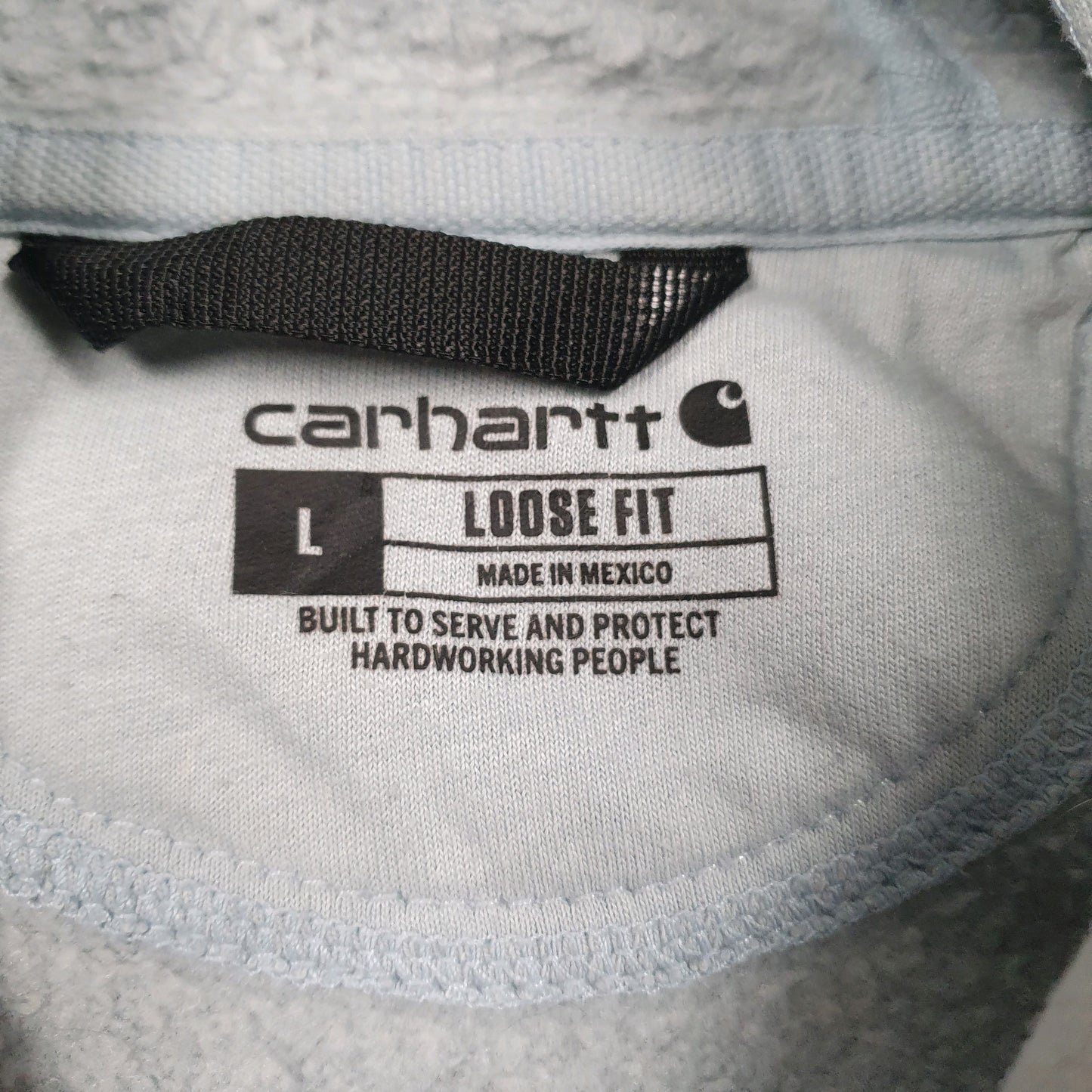 Mens Blue Carhartt  Hoodie Jumper