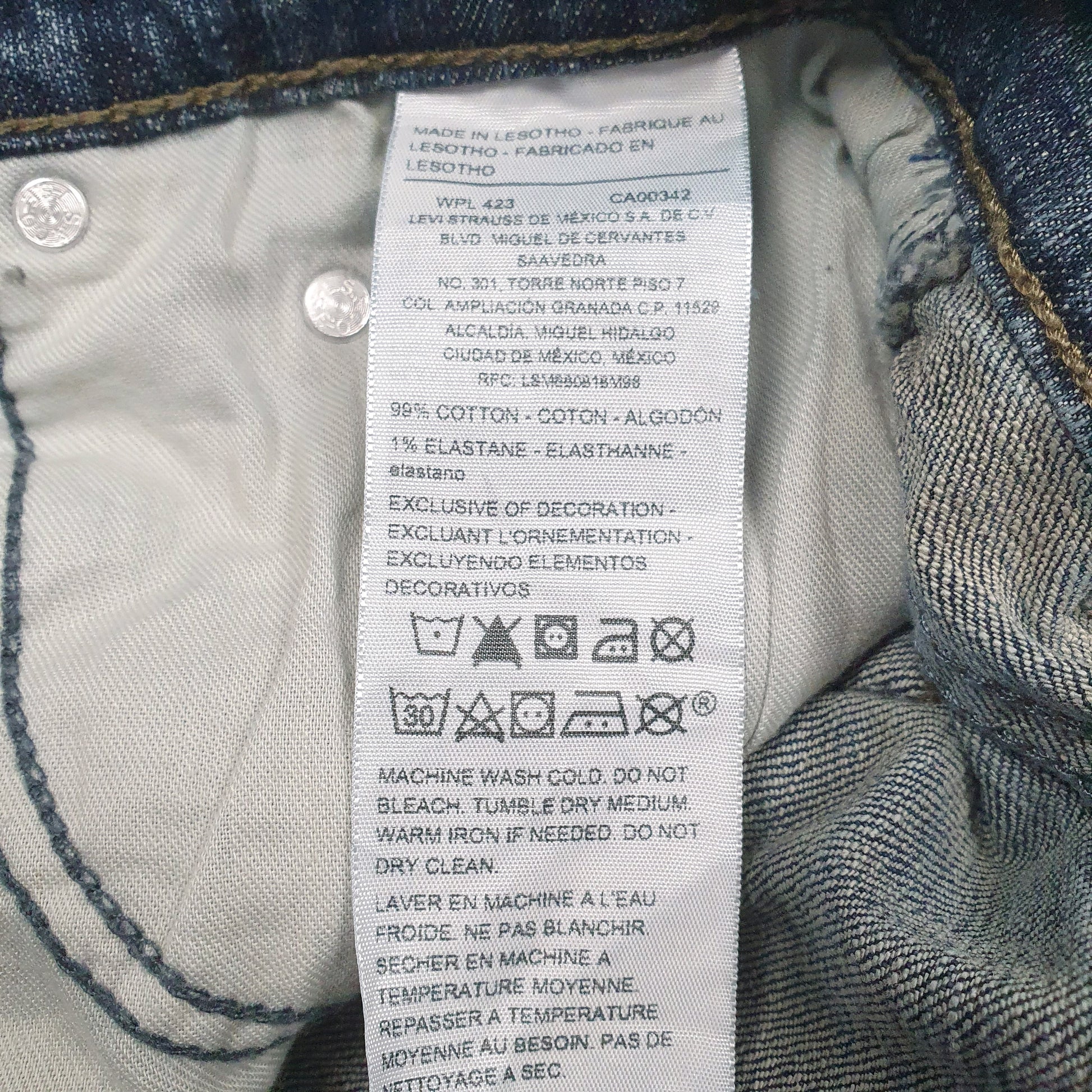 Mens Blue Levis   Jeans