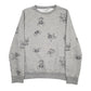 Mens Grey Disney Stitch Crewneck Jumper