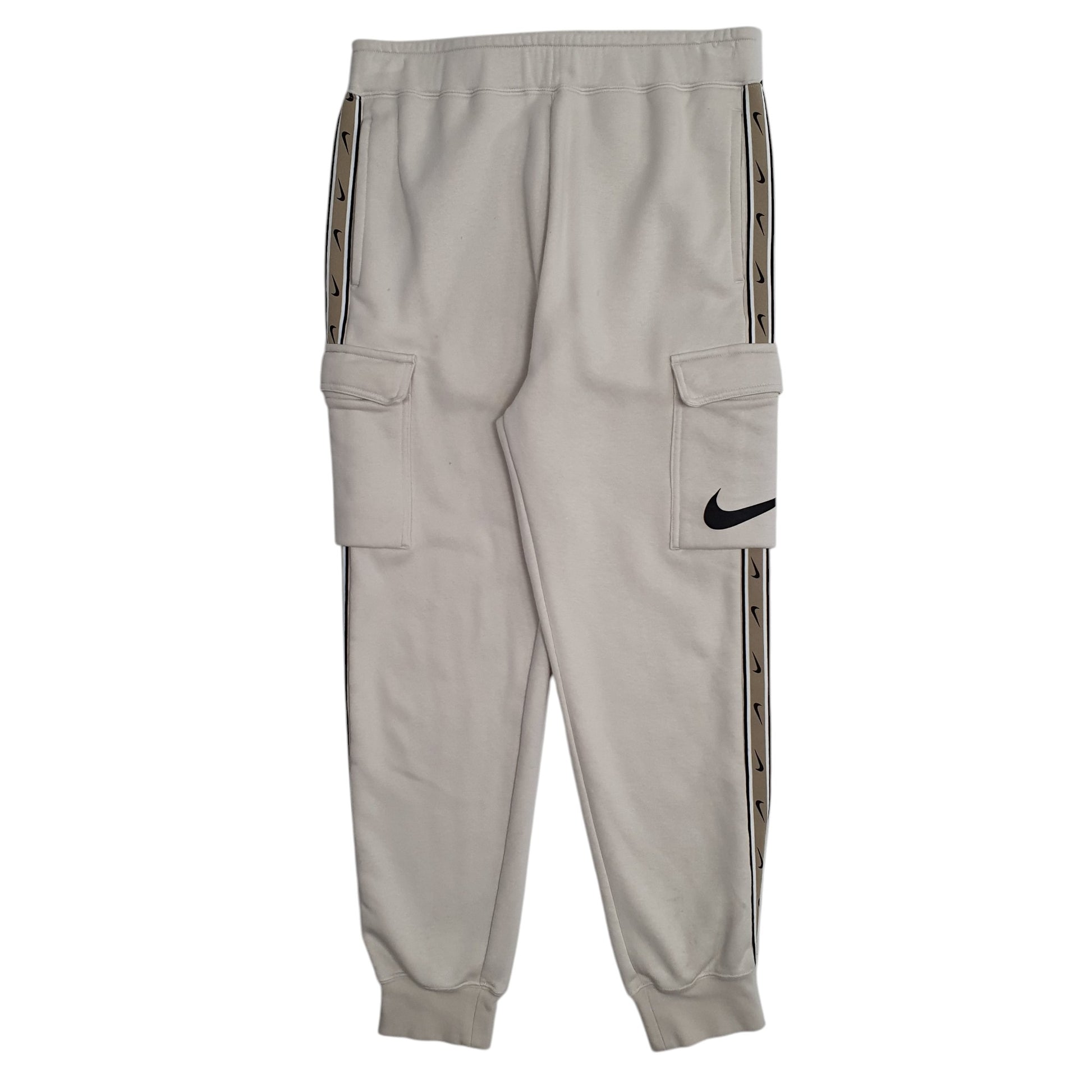 Mens Beige Nike Cargo Jogger Trousers