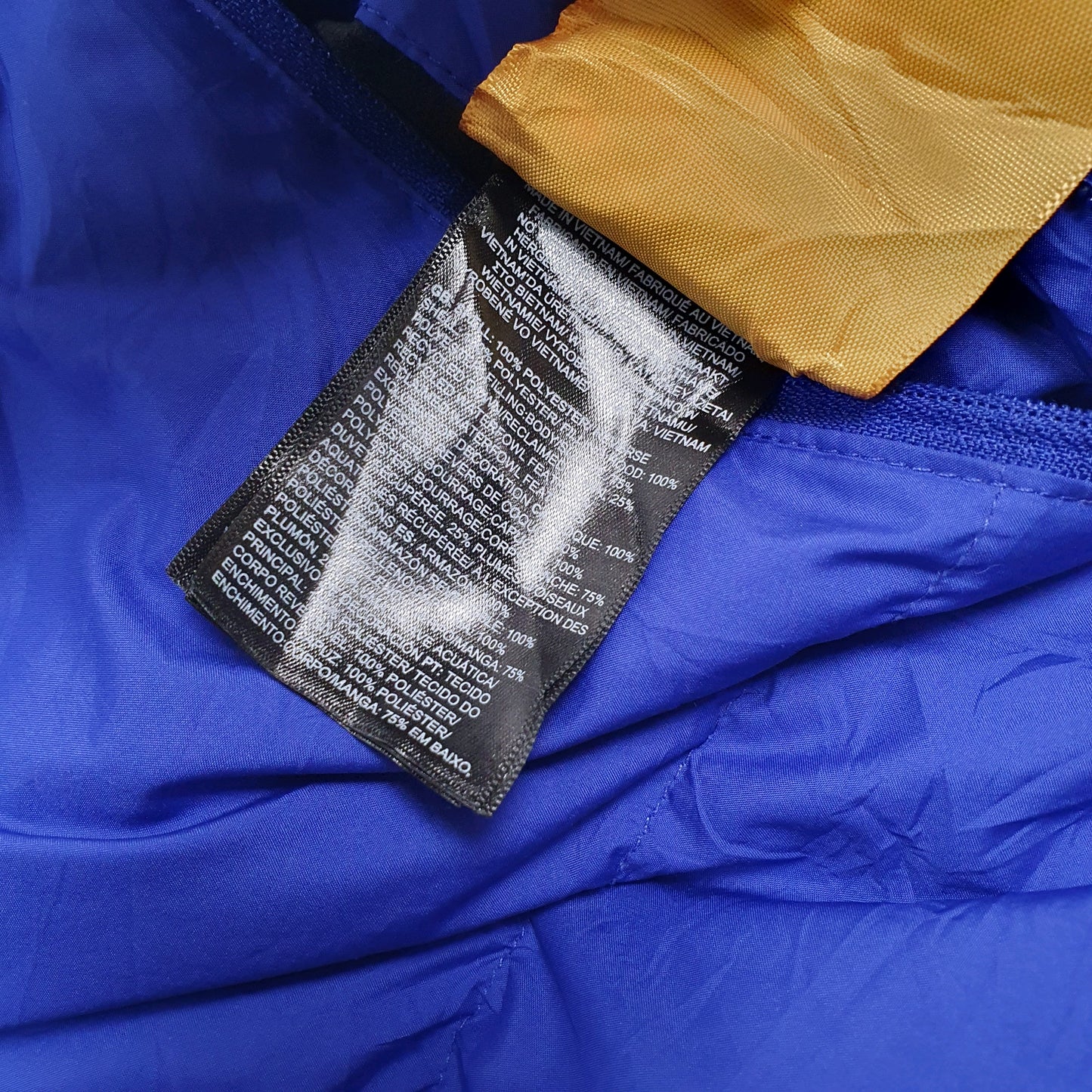 Mens Blue The North Face Nuptse Hooded Reversible  Coat