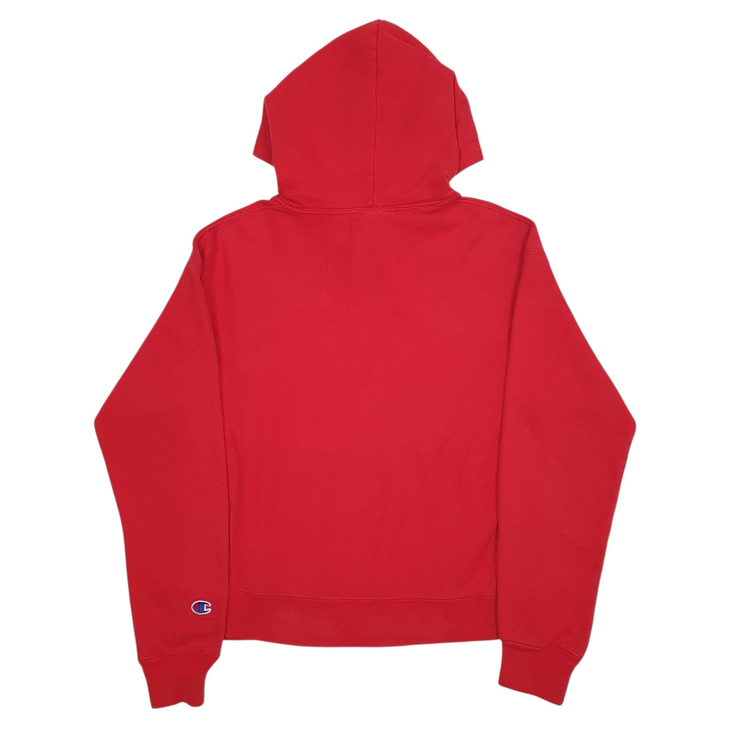 Womens Red Champion Reverse Weave Hoodie Jumper