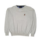 Mens White Tommy Hilfiger Vintage 00s Golf Crewneck Jumper