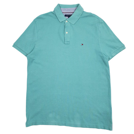 Mens Blue Tommy Hilfiger  Short Sleeve Polo Shirt