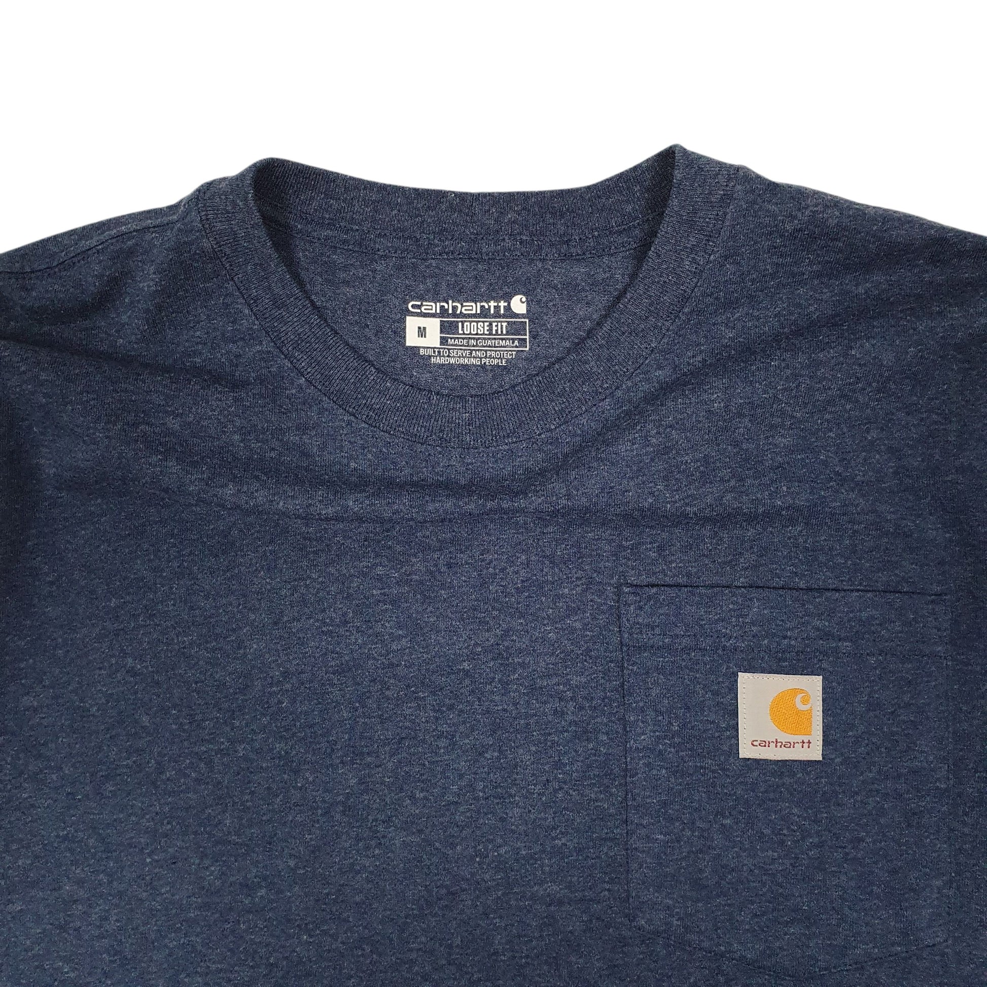 Mens Blue Carhartt   T Shirt