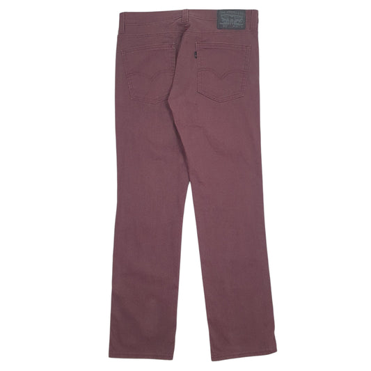 Mens Burgundy Levis   Jeans