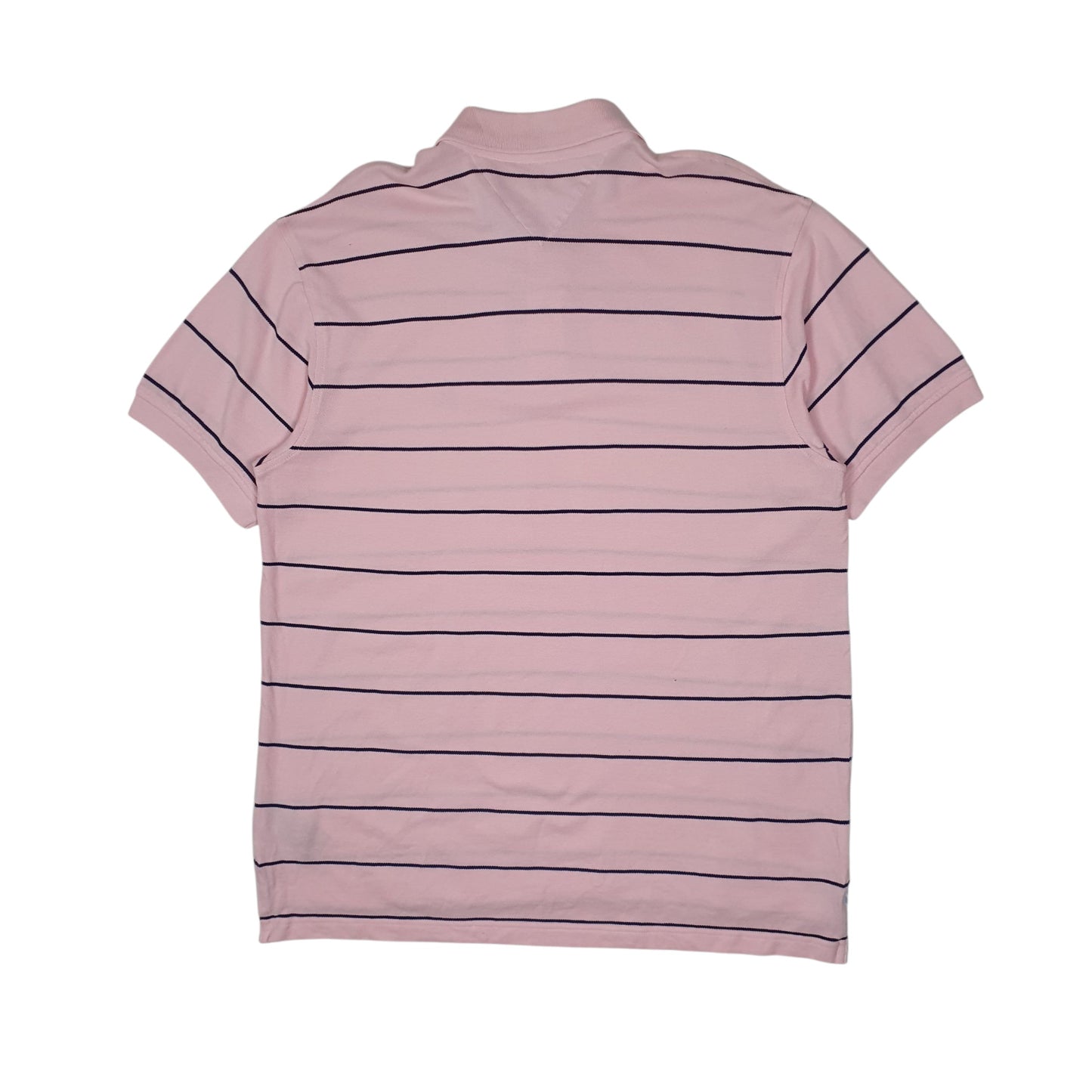 Mens Pink Tommy Hilfiger  Hoodie Polo Shirt