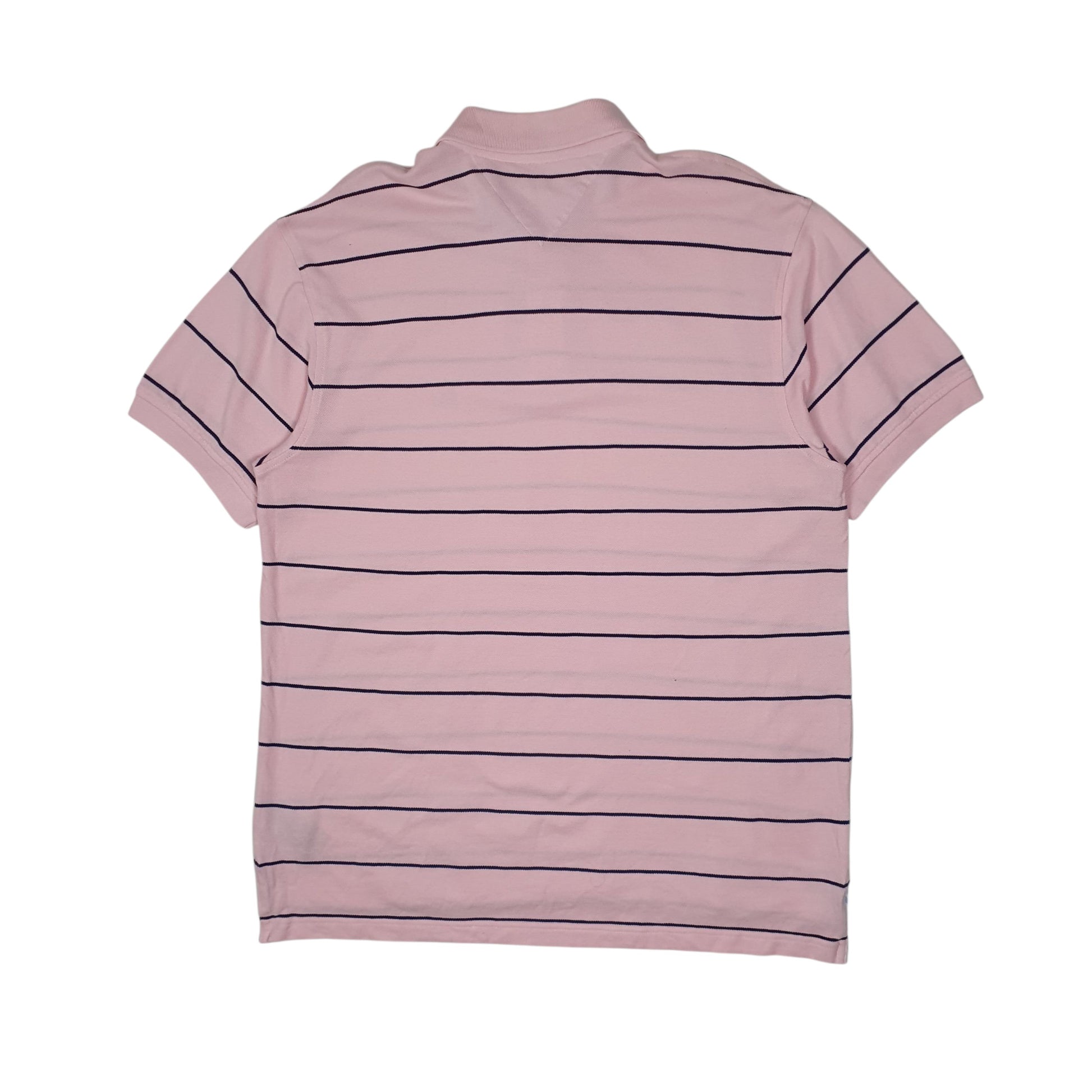 Mens Pink Tommy Hilfiger  Hoodie Polo Shirt