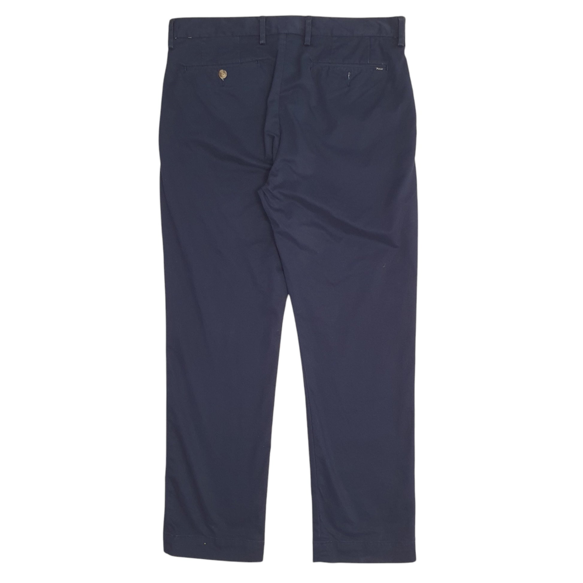 Mens Navy Polo Ralph Lauren Stretch Straight  Trousers