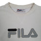 Womens White Fila  Crewneck Jumper