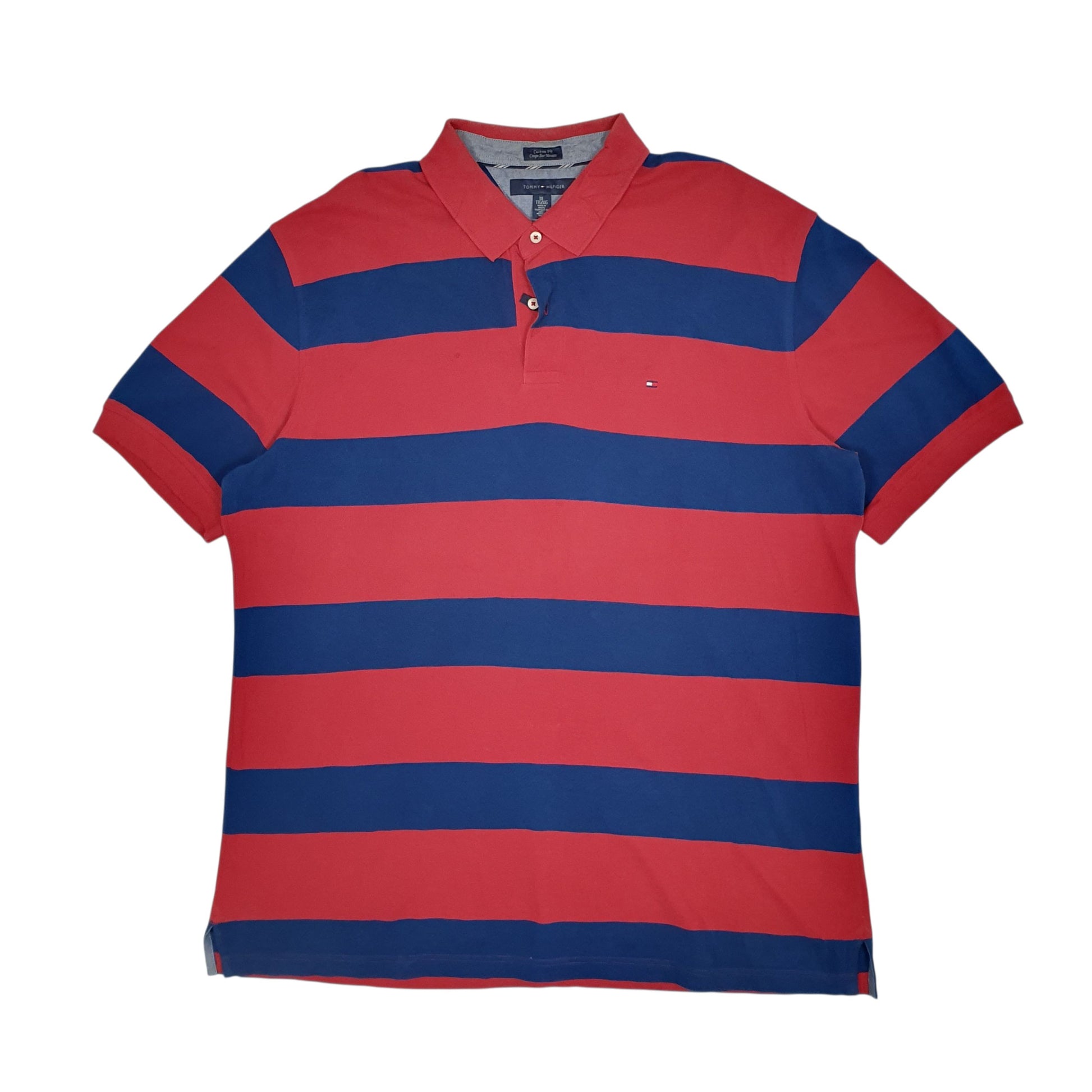Mens Red Tommy Hilfiger  Short Sleeve Polo Shirt