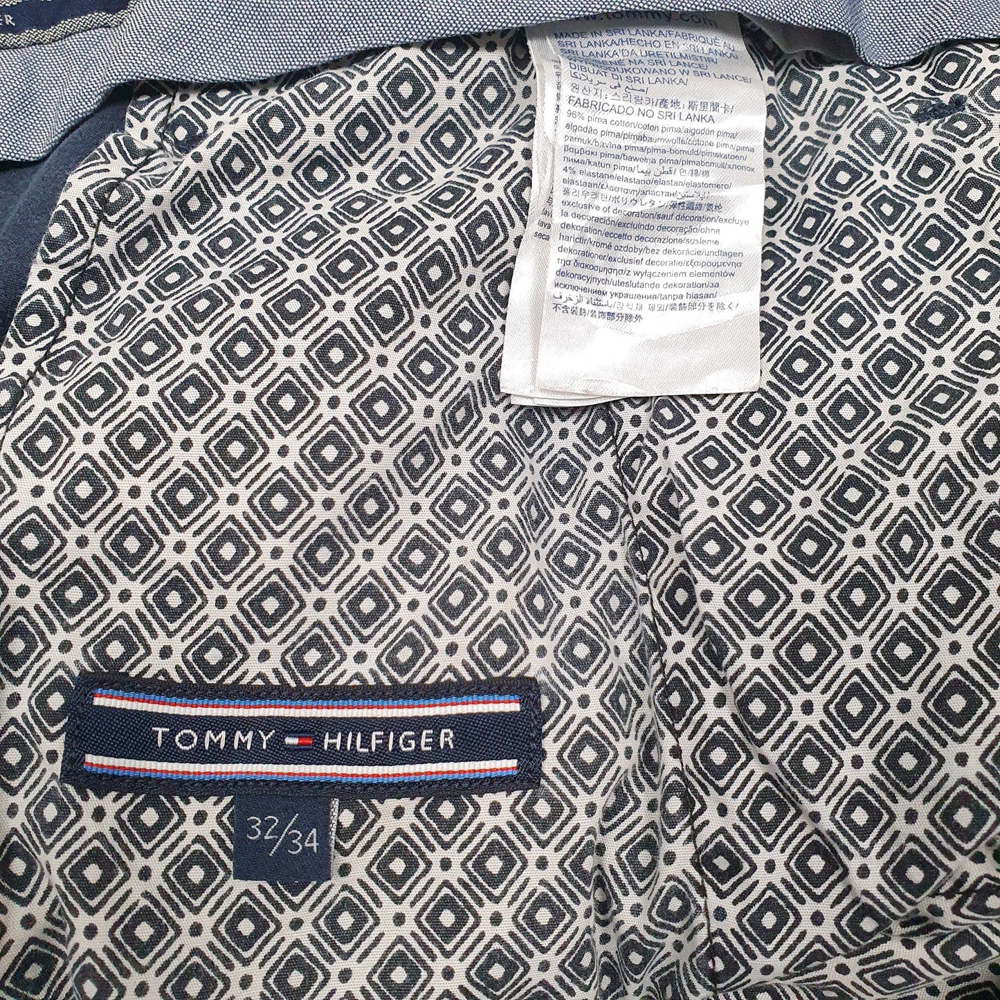 Mens Navy Tommy Hilfiger   Trousers