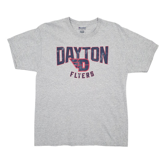 Mens Grey Champion Dayton Flyers Short Sleeve T Shirt