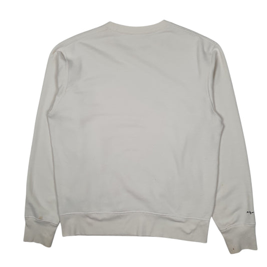 Mens Cream Uniqlo Disney Mickey Mouse Crewneck Jumper