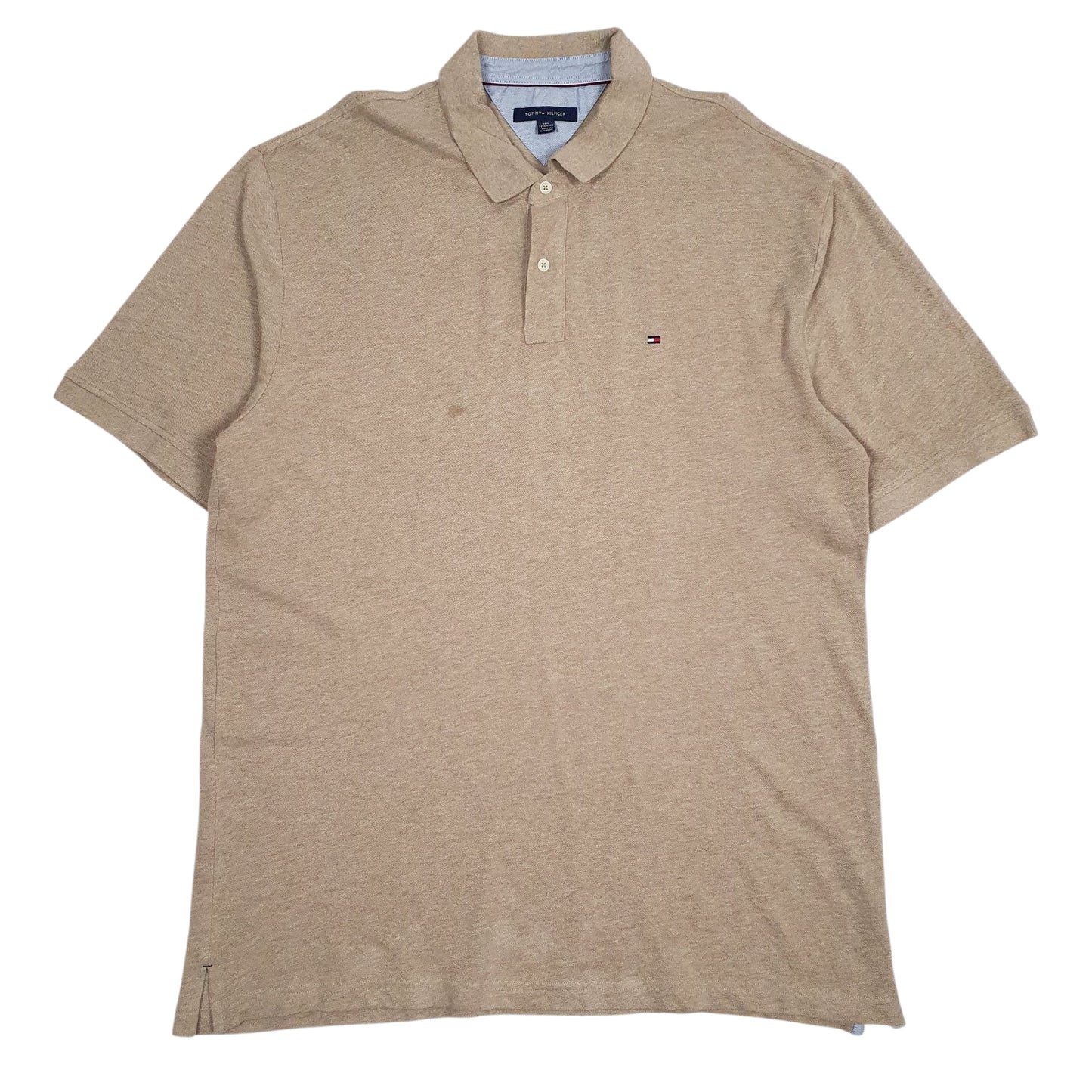 Mens Brown Tommy Hilfiger  Short Sleeve Polo Shirt