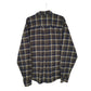 Mens Green Woolrich Thick Flannel Plaid  Shirt