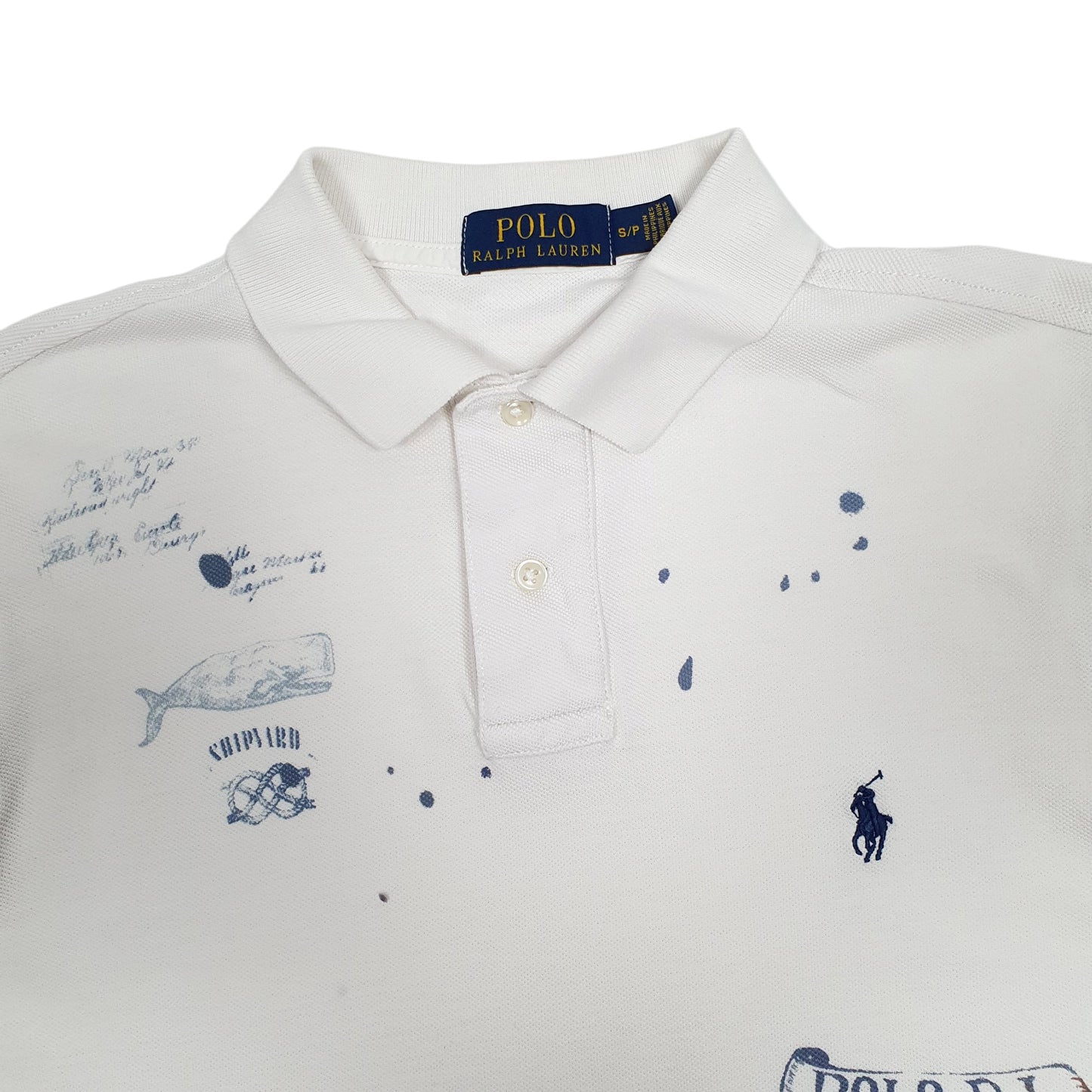 Mens White Polo Ralph Lauren   Polo Shirt