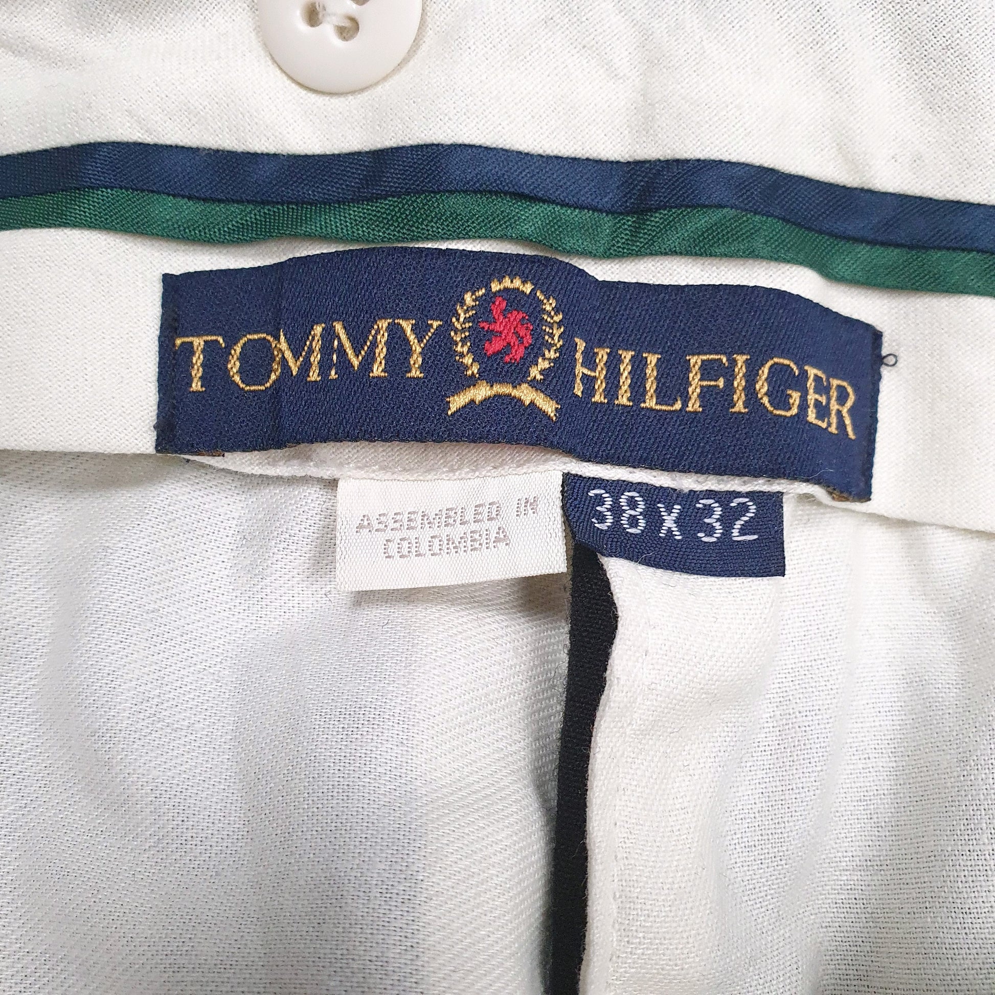 Mens Black Tommy Hilfiger Pleated  Trousers