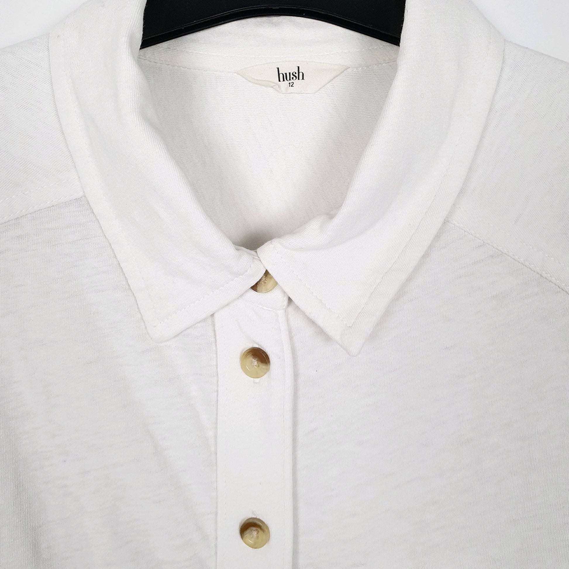 Womens White Hush   Shirt