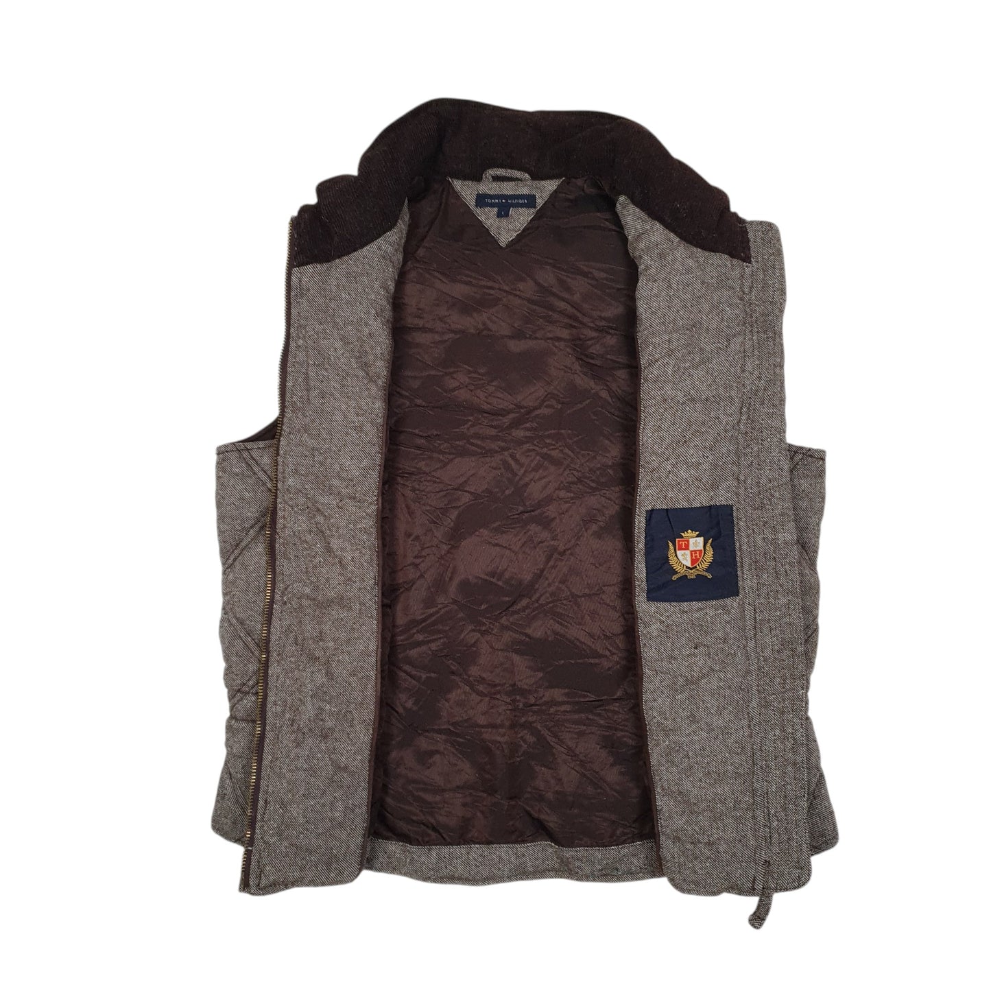 Womens Brown Tommy Hilfiger Padded Quilted  Coat