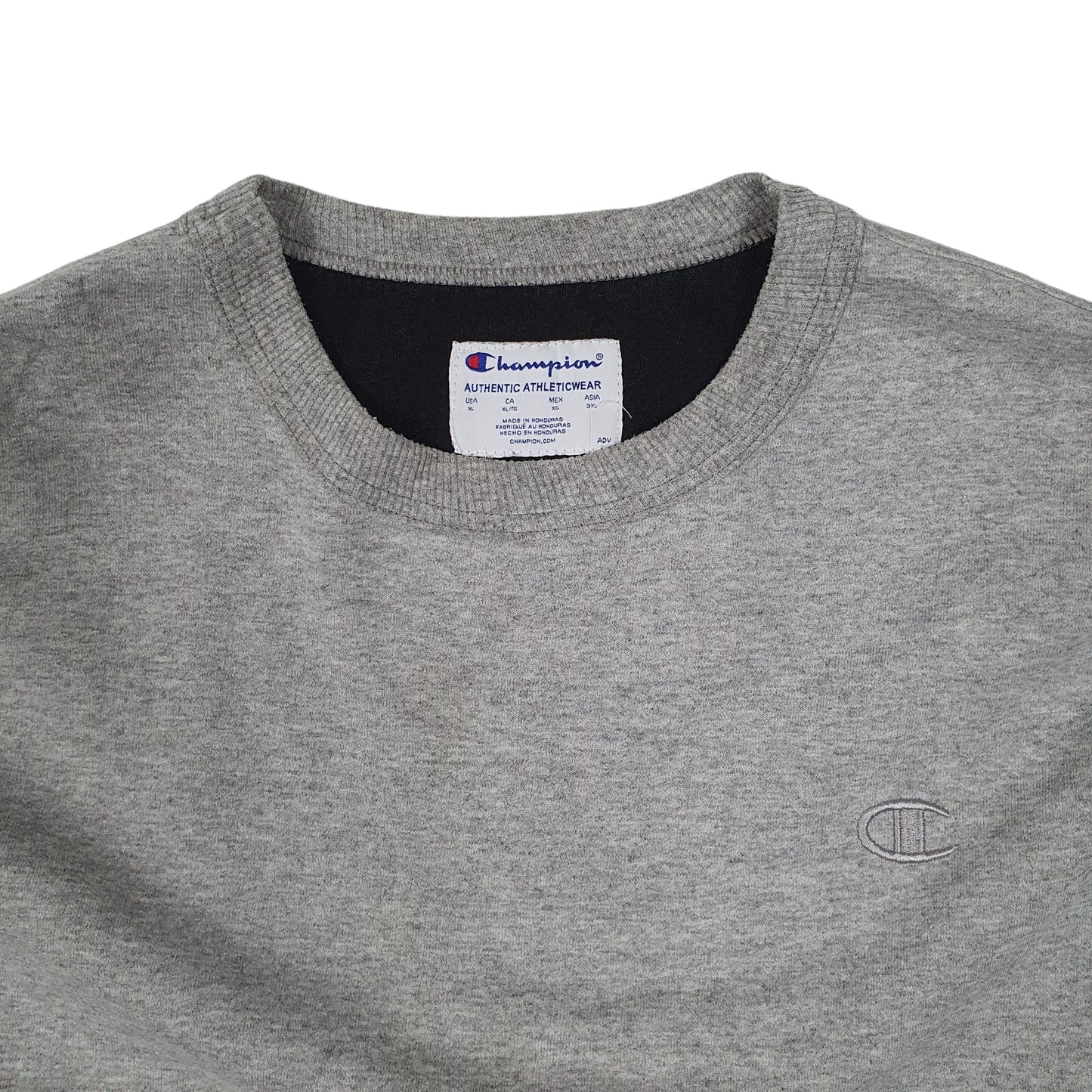 Mens Grey Champion  Crewneck Jumper