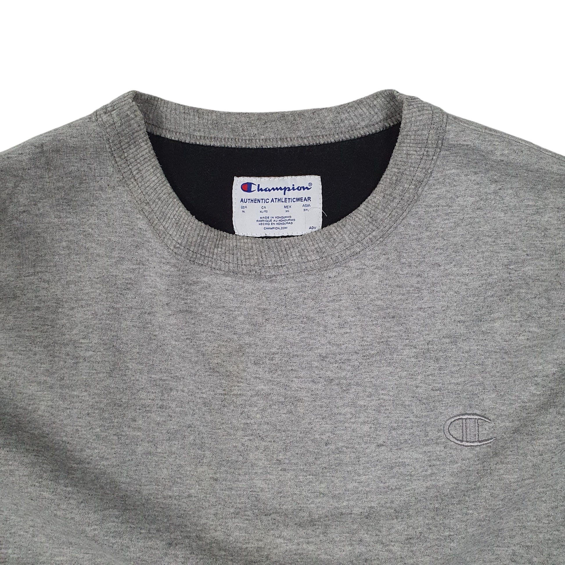 Mens Grey Champion  Crewneck Jumper