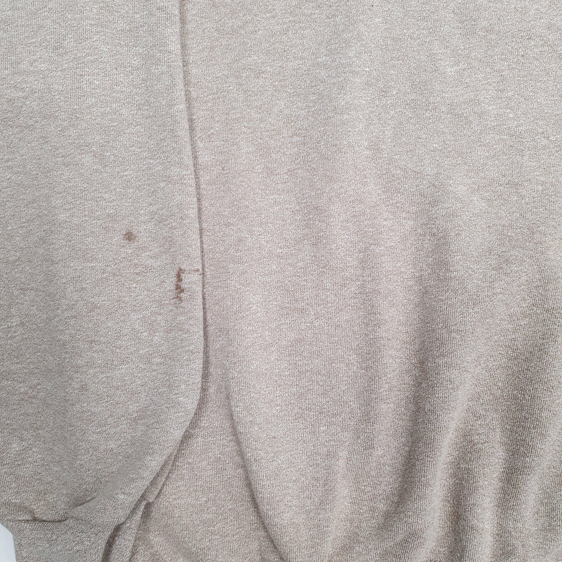 Mens Beige Lee Vintage 90s Crewneck Jumper