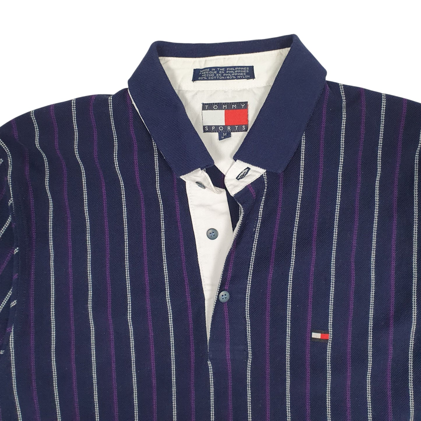 Mens Navy Tommy Hilfiger Vintage 90s  Polo Shirt