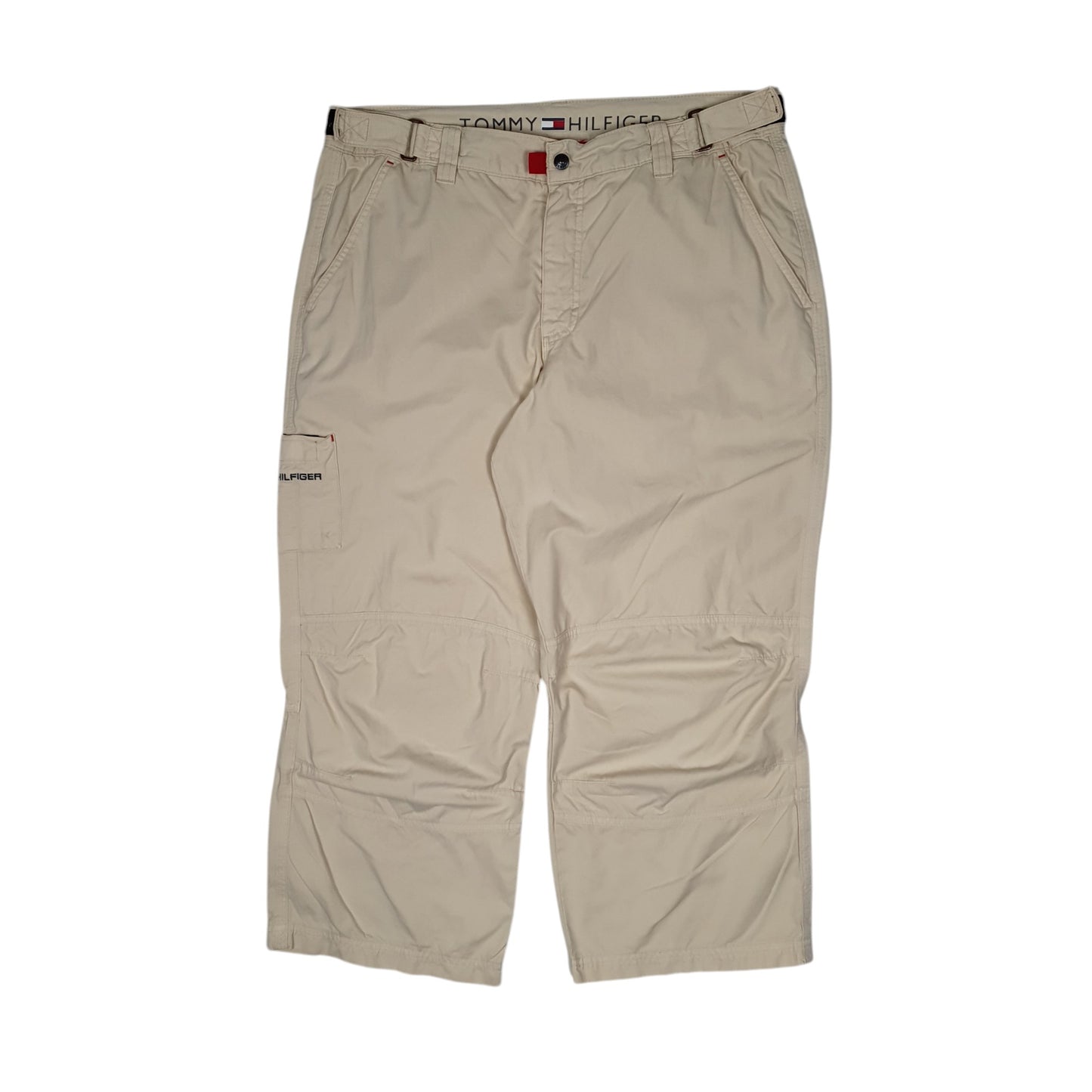 Mens Cream Tommy Hilfiger  Cargo Trousers