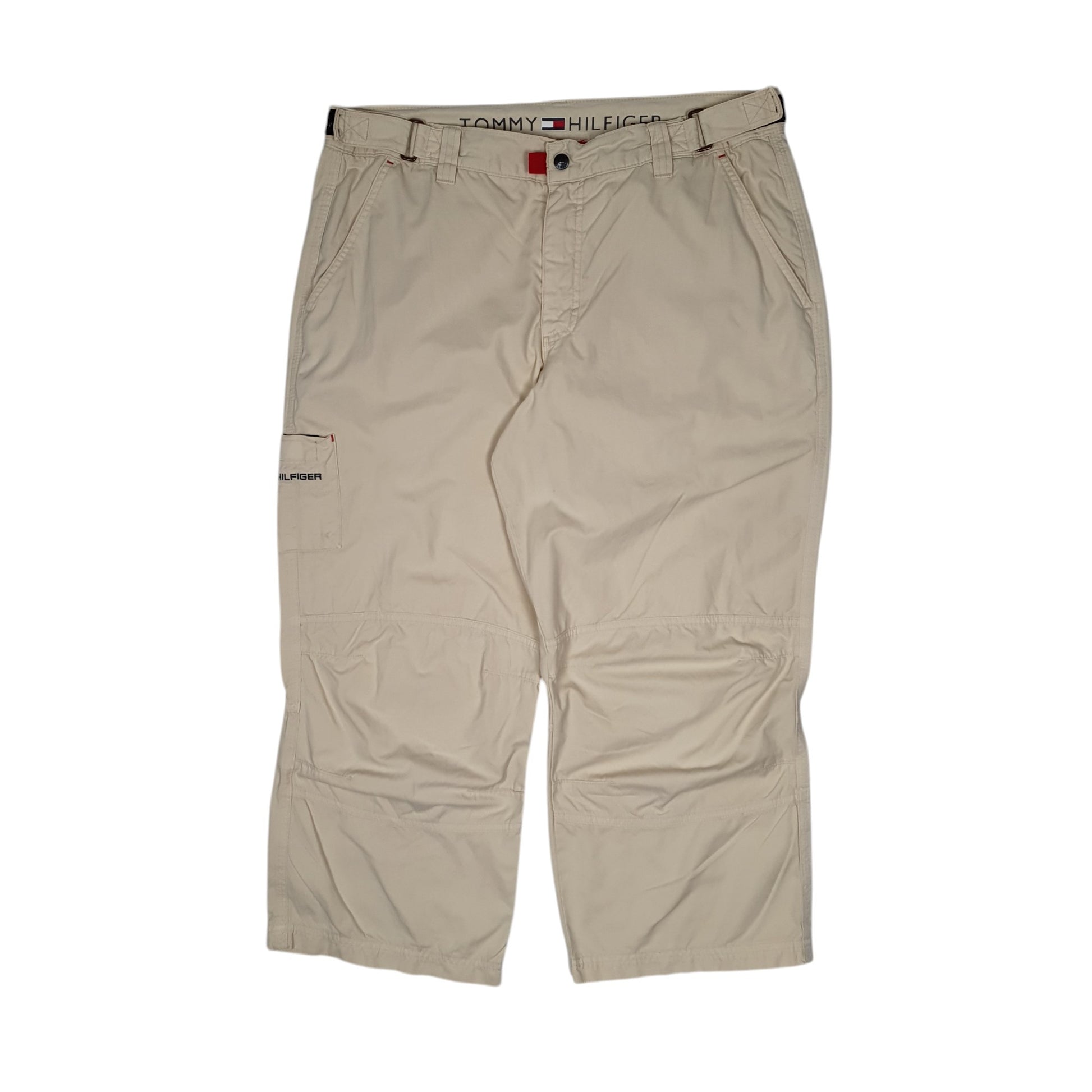 Mens Cream Tommy Hilfiger  Cargo Trousers