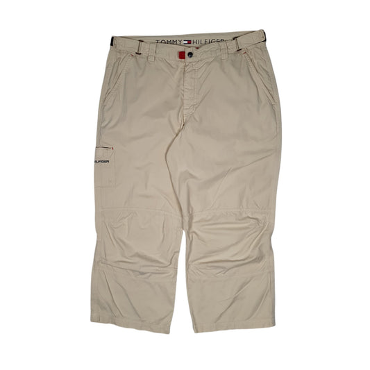 Mens Cream Tommy Hilfiger  Cargo Trousers
