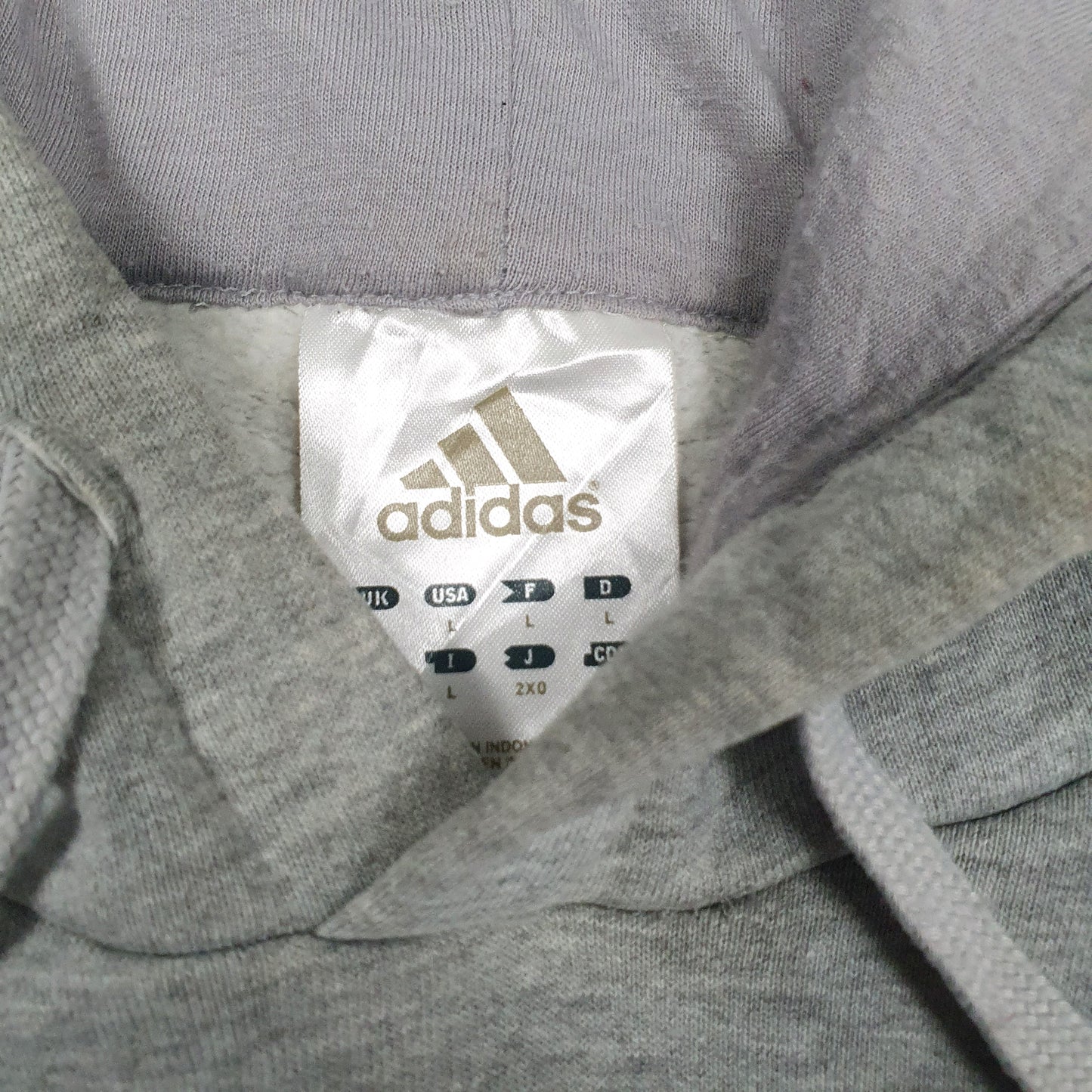 Mens Grey Adidas Mustang Hockey Hoodie Jumper