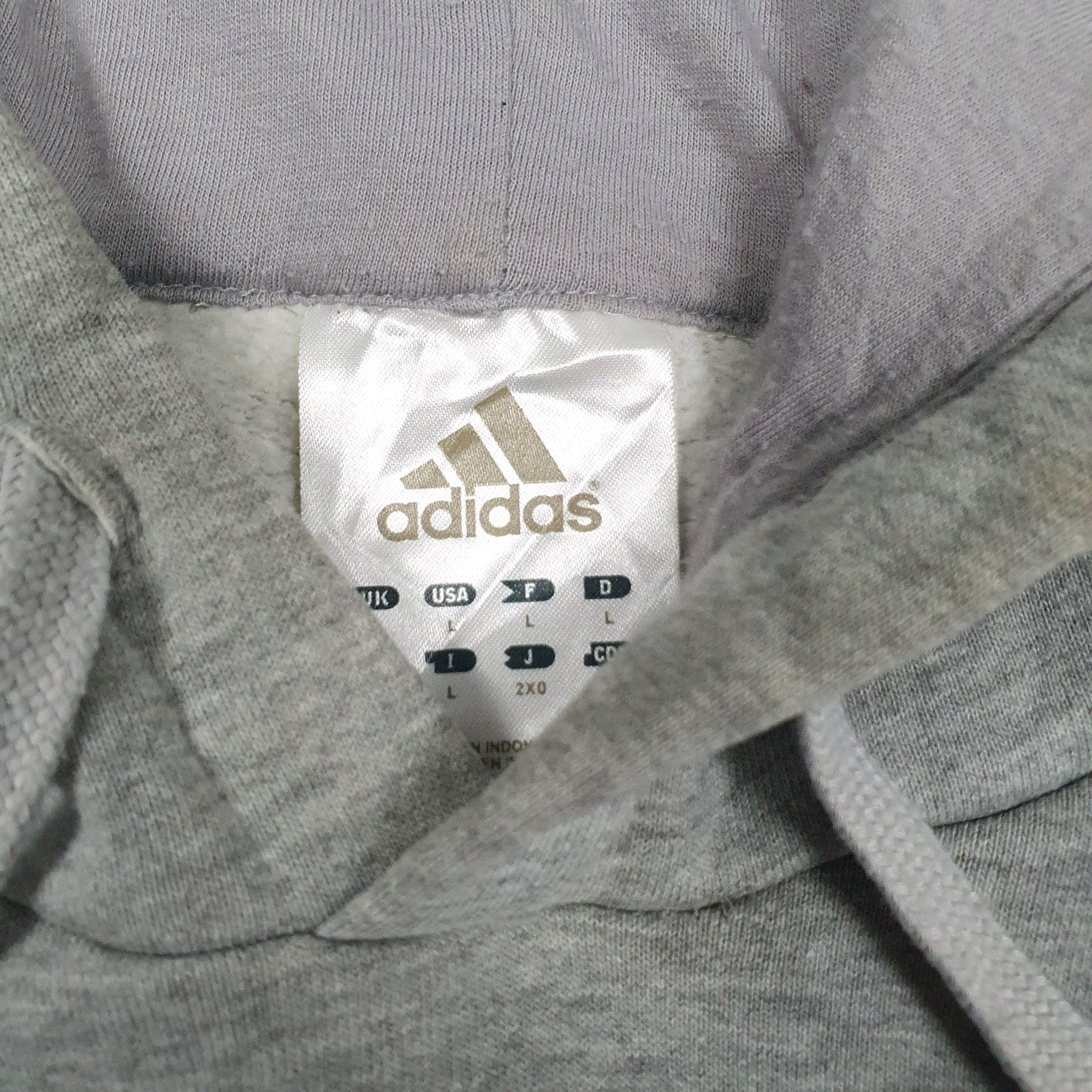 Mens Grey Adidas Mustang Hockey Hoodie Jumper