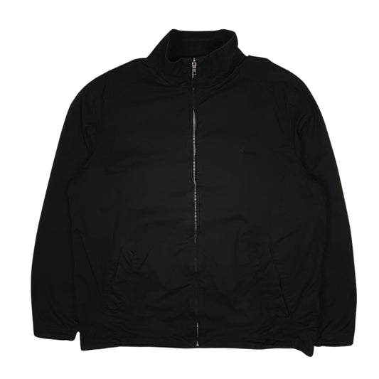 Mens Black Nautica Reversible Fleece  Coat
