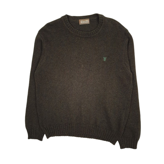 Mens Green Burberry  Crewneck Jumper