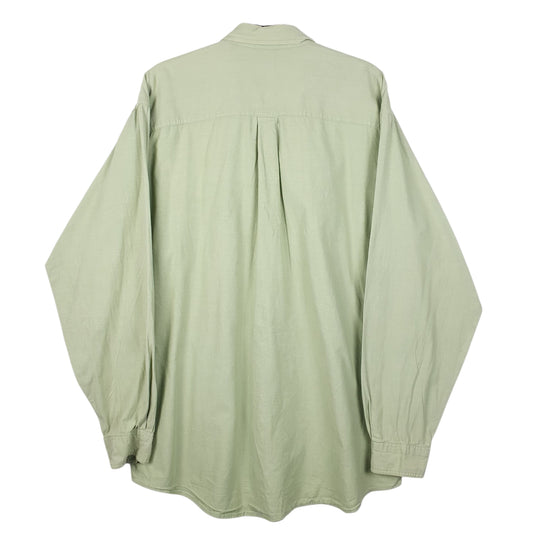 Mens Green L.L.Bean  V Neck Shirt