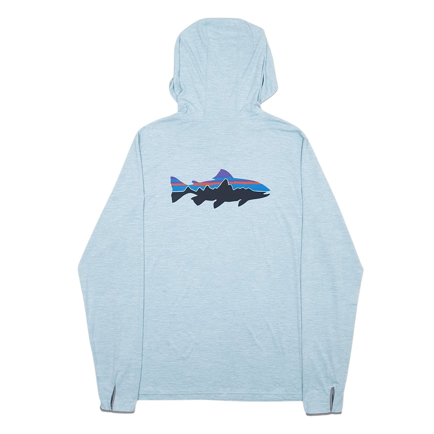 Mens Blue Patagonia Lightweight Tropic Comfort Hoodie Jumper